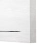 White Crane Bird Shadow Glossy Lacquer Canvas Wall Art Print - 36"x24"
